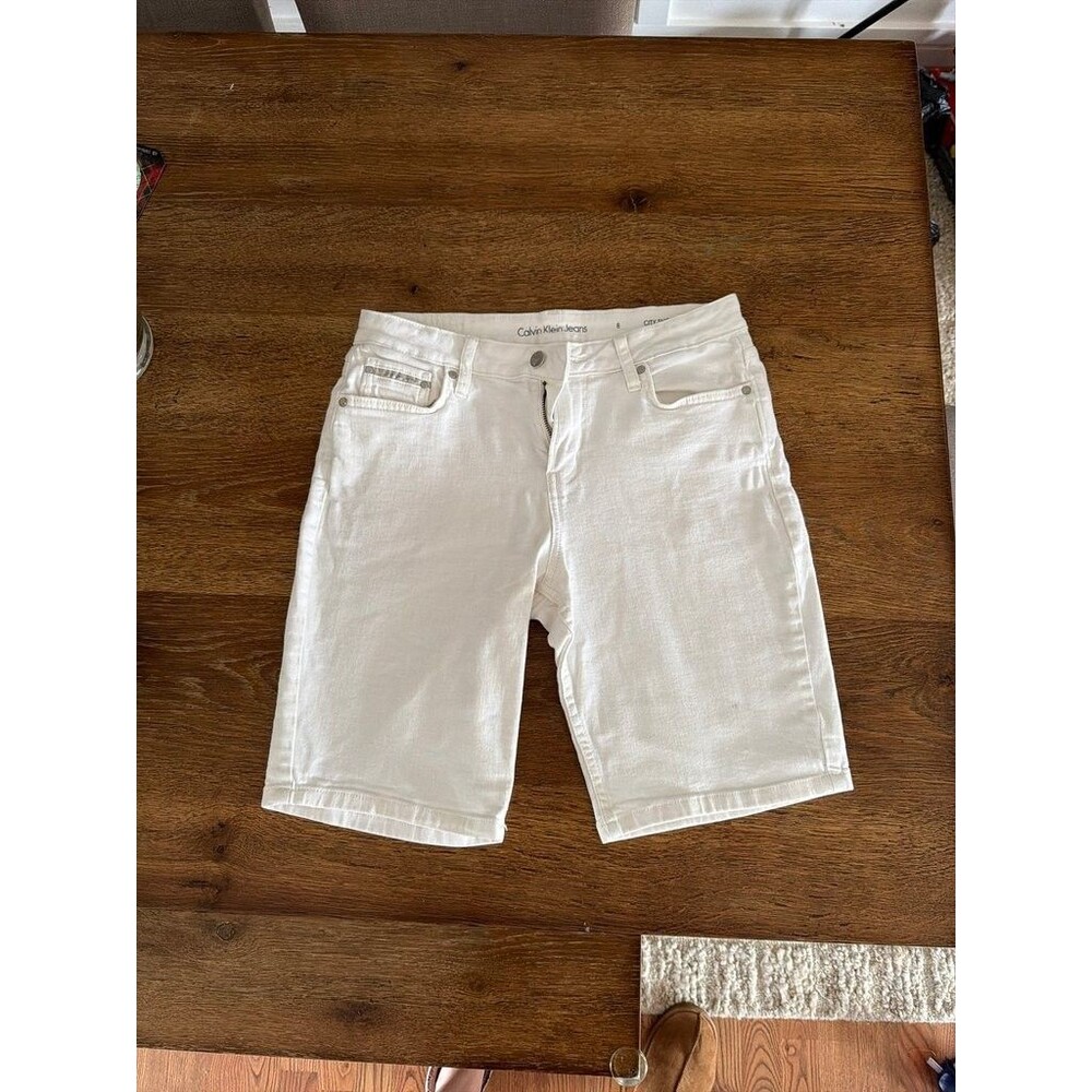 Calvin Klein Women's City Short White Denim